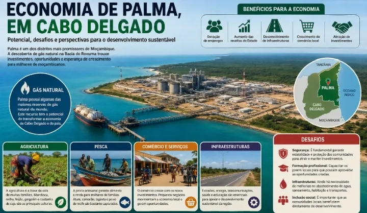 Economia de Palma, em Cabo Delgado: potencial, desafios e perspectivas para o desenvolvimento sustentável
